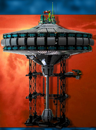 Illustration for article titled Cloud City From Star Wars as a Giant LEGO Build